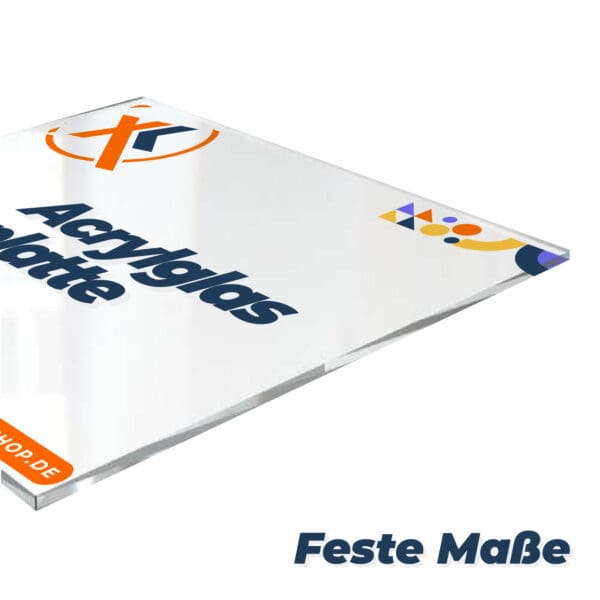Acrylglasplatte Klar - Festes Format