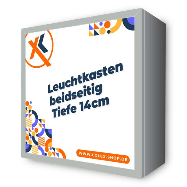Leuchtkasten beidseitig - Tiefe 14cm