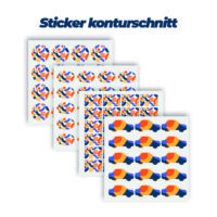 Colex Shop 8 Sticker mit Konturschnitt – Individuell gestaltete Sticker im Wunschmaß, mit präzisem Konturschnitt und Übertragungsfolie.