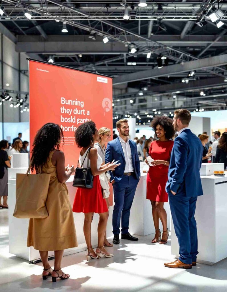 Roll-Up Pannen – Vermeiden Sie diese peinlichen Fehler mit unseren Profi-Tipps 1 Roll-Up Pannen – Inspirierender Messestand